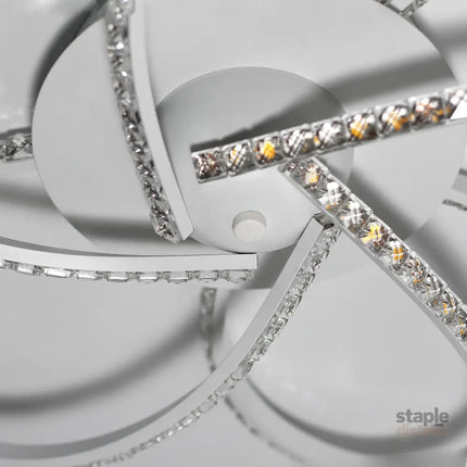Irie Dimmable 5 Lights LED Ceiling Light - White - Home & Garden > Lighting > Ceiling Lights