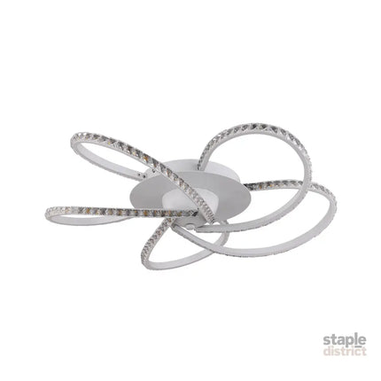 Irie Dimmable 5 Lights LED Ceiling Light - White - Home & Garden > Lighting > Ceiling Lights