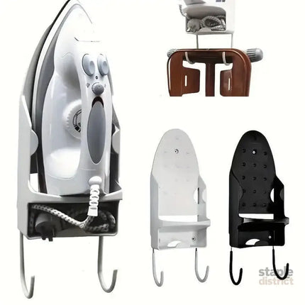 Iron Stand Double Hook Storage Rack Hanging Iron Holder for Home Organisation - Black - Appliances > Washers Dryers &