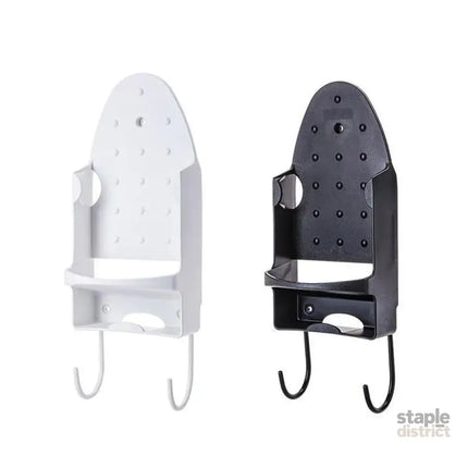 Iron Stand Double Hook Storage Rack Hanging Iron Holder for Home Organisation - Black - Appliances > Washers Dryers &