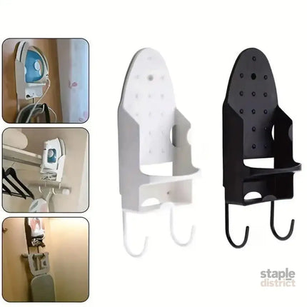Iron Stand Double Hook Storage Rack Hanging Iron Holder for Home Organisation - Black - Appliances > Washers Dryers &