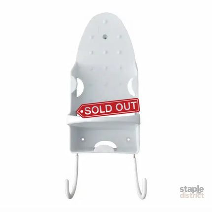 Iron Stand Double Hook Storage Rack Hanging Iron Holder for Home Organisation - White - Appliances > Washers Dryers &