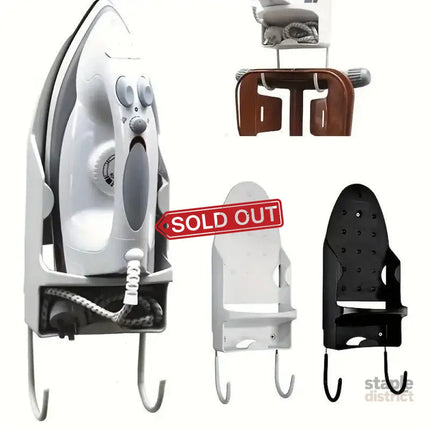 Iron Stand Double Hook Storage Rack Hanging Iron Holder for Home Organisation - White - Appliances > Washers Dryers &