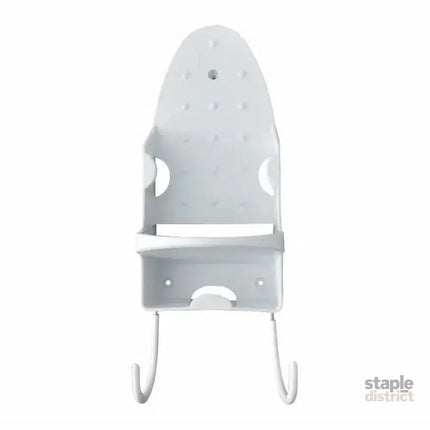 Iron Stand Double Hook Storage Rack Hanging Iron Holder for Home Organisation - White - Appliances > Washers Dryers &