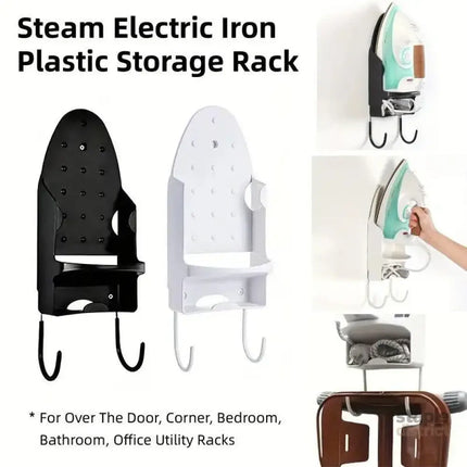 Iron Stand Double Hook Storage Rack Hanging Iron Holder for Home Organisation - White - Appliances > Washers Dryers &