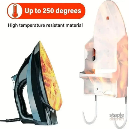 Iron Stand Double Hook Storage Rack Hanging Iron Holder for Home Organisation - White - Appliances > Washers Dryers &