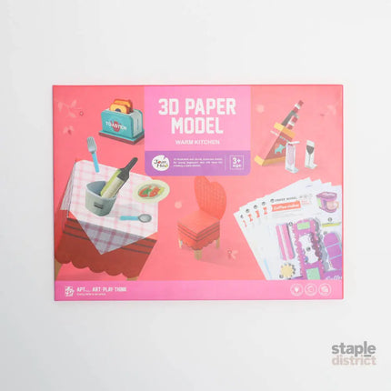 Joan Miro 3D Paper Model Warm Kitchen-2006733361804087296