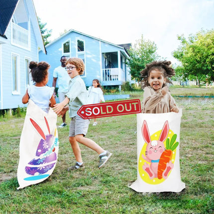 Jumping Sack Race Bags 5pcs Set for Outdoor Garden Party Family Group Activity Game - Rabbit - Baby & Kids > Baby &