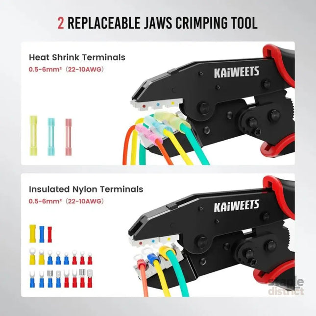 KAIWEETS KDC02 Smart Hexagonal Ferrule Crimping Tool Wire Plier Cord End - Tools > Other Tools > Cutters
