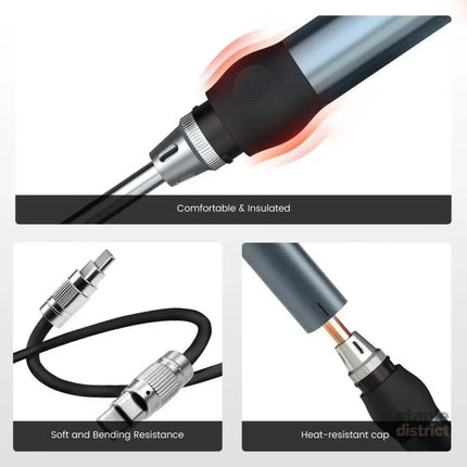 KAIWEETS KETS02 Smart Digital Soldering Iron Kit 65W Programmable AU Plug - Tools > Power Tools > Welding Guns & Plasma