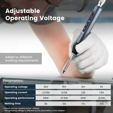 KAIWEETS KETS02 Smart Digital Soldering Iron Kit 65W Programmable AU Plug - Tools > Power Tools > Welding Guns & Plasma