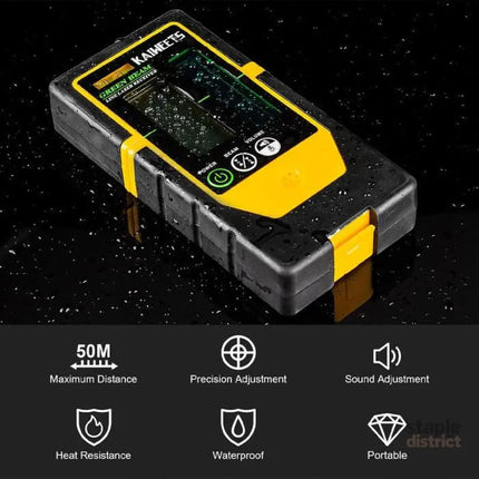 KAIWEETS LR100G Laser Receiver Digital Detector Compatible with KT360A Green - Home & Garden > Garden Tools > Leaf