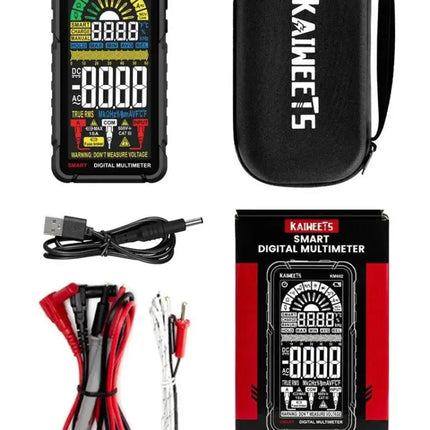KAIWEETS Smart Multimeter Rechargeable Electrical Tester with Auto Ranging Digital Voltmeter Measures Voltage Current