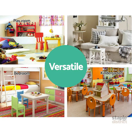 Keezi 4 Tiers Kids Bookshelf Magazine Shelf Children Bookcase Rack Organiser - Baby & Kids > Kid’s Furniture > Kid’s