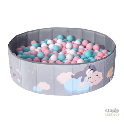 Keezi Kids Ball Pool Pit Toddler Ocean Play Foldable Child Playhouse Storage Bag - Baby & Kids > Kid’s Furniture > Toy