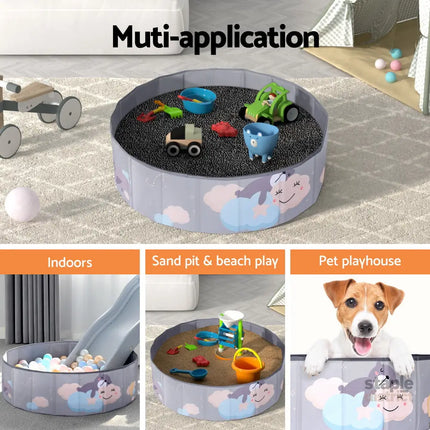 Keezi Kids Ball Pool Pit Toddler Ocean Play Foldable Child Playhouse Storage Bag - Baby & Kids > Kid’s Furniture > Toy