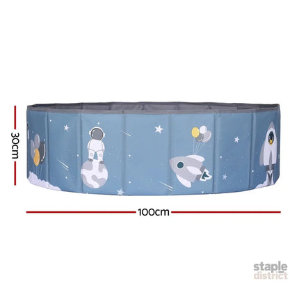 Keezi Kids Ball Pool Pit Toddler Play Foldable Child Playhouse Storage Bag Blue - Baby & Kids > Kid’s Furniture > Toy