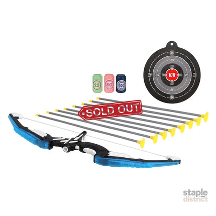 Keezi Kids Bow and Arrow Target Set Outdoor Sport Archery Toys Bottle LED Light - Baby & Kids > Baby & Kid’s Toys >