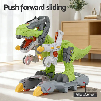 Keezi Kids Dinosaur Ride On Push Car Toy with Spray Function Indoor Outdoor Toys - Baby & Kids > Ride On Cars Go-karts