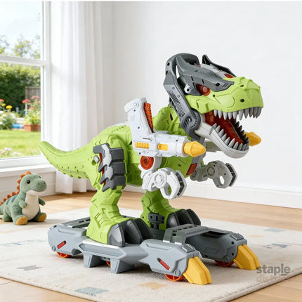 Keezi Kids Dinosaur Ride On Push Car Toy with Spray Function Indoor Outdoor Toys - Baby & Kids > Ride On Cars Go-karts
