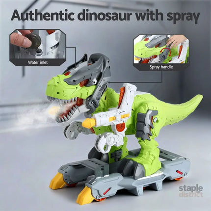 Keezi Kids Dinosaur Ride On Push Car Toy with Spray Function Indoor Outdoor Toys - Baby & Kids > Ride On Cars Go-karts