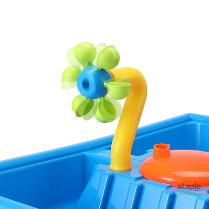 Keezi Kids Sand and Water Table Windmill Shovel Outdoor Sandpit Toys Beach Play - Baby & Kids > Baby & Kid’s Toys >