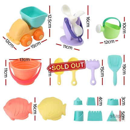 Keezi Kids Water Table Tool Kit Sand Truck Windmill Bucket Shovel Sandpit Toys - Baby & Kids > Baby & Kid’s Toys >