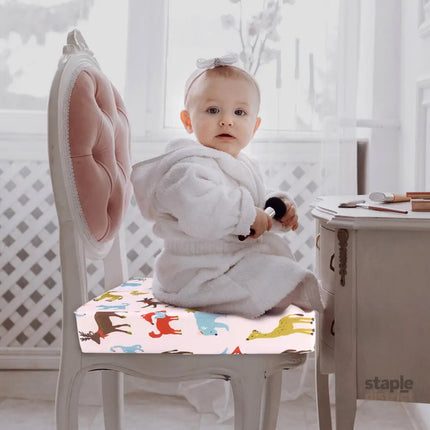 Kid Chair Cushion High Seat Pad Baby Pink-2006733173341425671