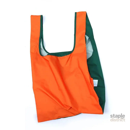 KIND BAG Reusable Bag - Medium| Bicolour Green & Orange-2006733441235816448