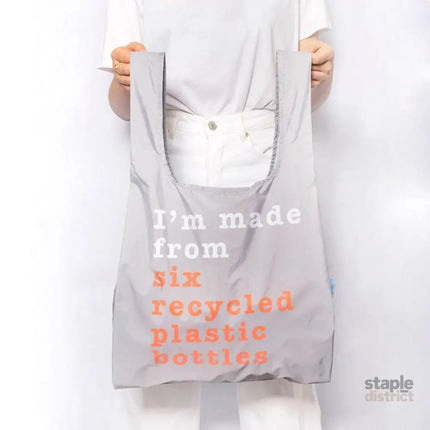 KIND BAG Reusable Bag - Medium| Recycle Grey & Coral-2006733442921926659