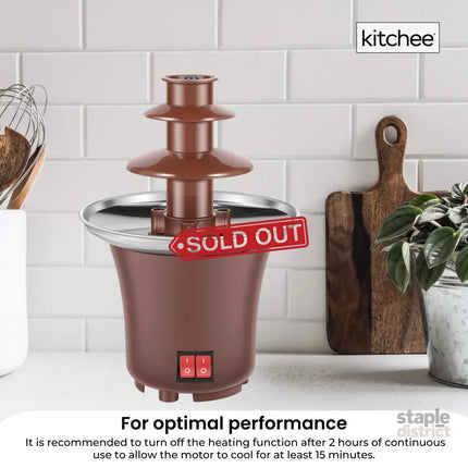 Kitchee 3 Tier Mini Chocolate Fountain Fondue Electric Machine - Appliances > Kitchen Appliances > Kitchen Appliance