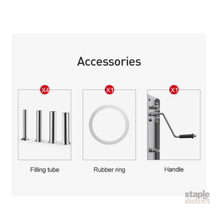 Kitchee 7L Manual Horizontal Sausage Filler - Stainless Stuffer Meat Press Machine - Appliances > Kitchen Appliances >