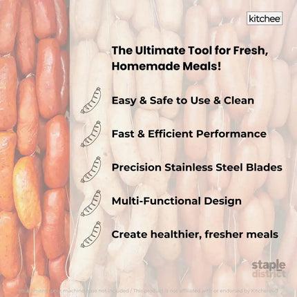 Kitchee Meat Food Grinder Sausage Attachment - Compatible with KitchenAid Mixers - Appliances > Kitchen Appliances >
