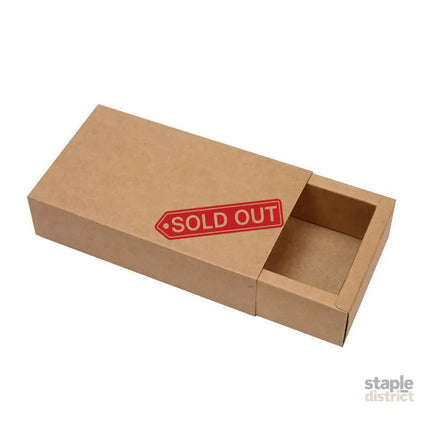 Kraft Paper Drawer Box Packaging Gift Storage Organiser Small Kraft Boxes - 27.5x20x5.5cm - Commercial > Packaging >