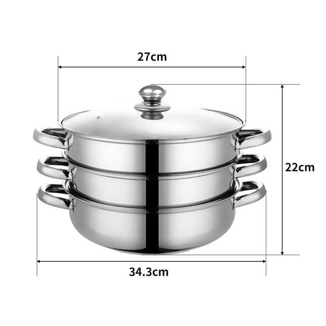 TOQUE Stainless Steel Steamer Meat Vegetable-2029387268405465090