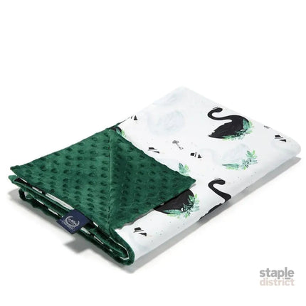 La Millou Light Blanket Large 110*140cm JUNGLE SWAN | Green-2006733452153589760