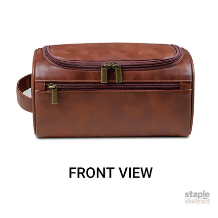 Large Capacity Waterproof Travel Toiletry Bag Cosmetic Organizer Multifunctional - Brown - Health & Beauty > Cosmetic