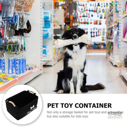 Large Felt Storage Basket for Dog Toys Dirty Clothes Sundries Home Organizer - Baby & Kids > Kid’s Furniture > Toy Boxes