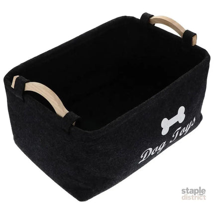 Large Felt Storage Basket for Dog Toys Dirty Clothes Sundries Home Organizer - Baby & Kids > Kid’s Furniture > Toy Boxes