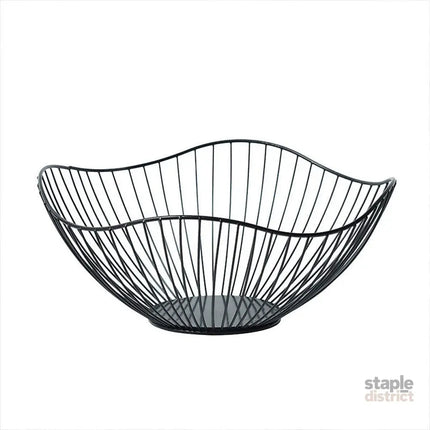 Large Iron Fruit Storage Basket Home Decor Snack Candy Plate Living Room Basket - Gold - Commercial > Packaging >
