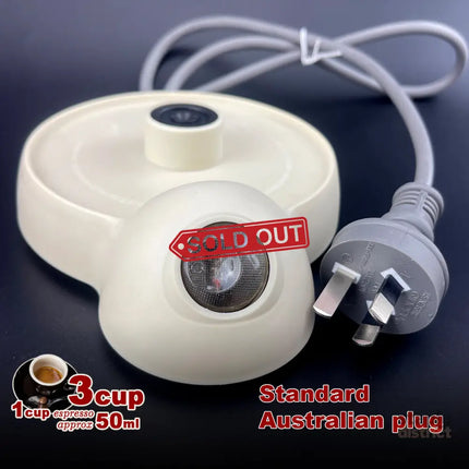 Latest Styles Electric Aluminum Espresso Moka Coffee Maker 3cups Italian Classic - Cream - Appliances > Kitchen