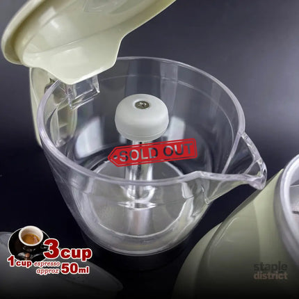 Latest Styles Electric Aluminum Espresso Moka Coffee Maker 3cups Italian Classic - Cream - Appliances > Kitchen