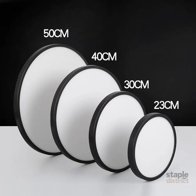 LED Ceiling Light Fixture Natural Light 24W 4500K,Black - Home & Garden > Lighting > Ceiling Lights