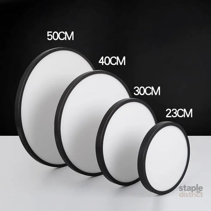 LED Ceiling Light Fixture Natural Light 28W 4500K,Black - Home & Garden > Lighting > Ceiling Lights
