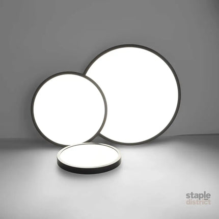 LED Ceiling Light Fixture Natural Light 28W 4500K,Black - Home & Garden > Lighting > Ceiling Lights