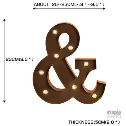 LED Metal Letter Lights Free Standing-2006733353281261570