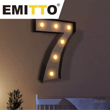LED Metal Number Lights Free Standing-2006733427558191111