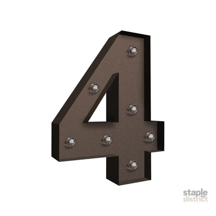 LED Metal Number Lights Free Standing-2006733354338226176