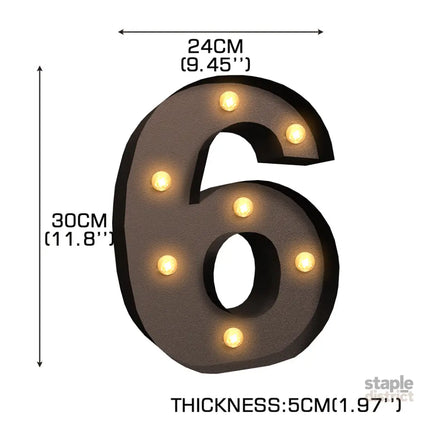 LED Metal Number Lights Free Standing-2006733354673770498