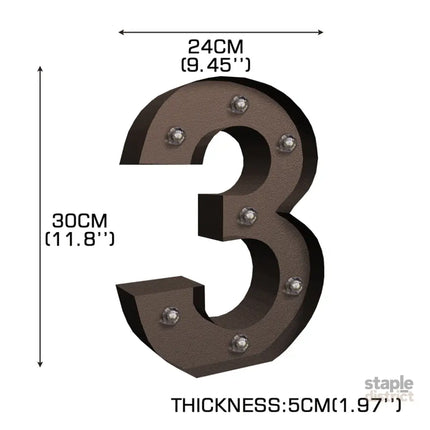 LED Metal Number Lights Free Standing-2006733427390418946